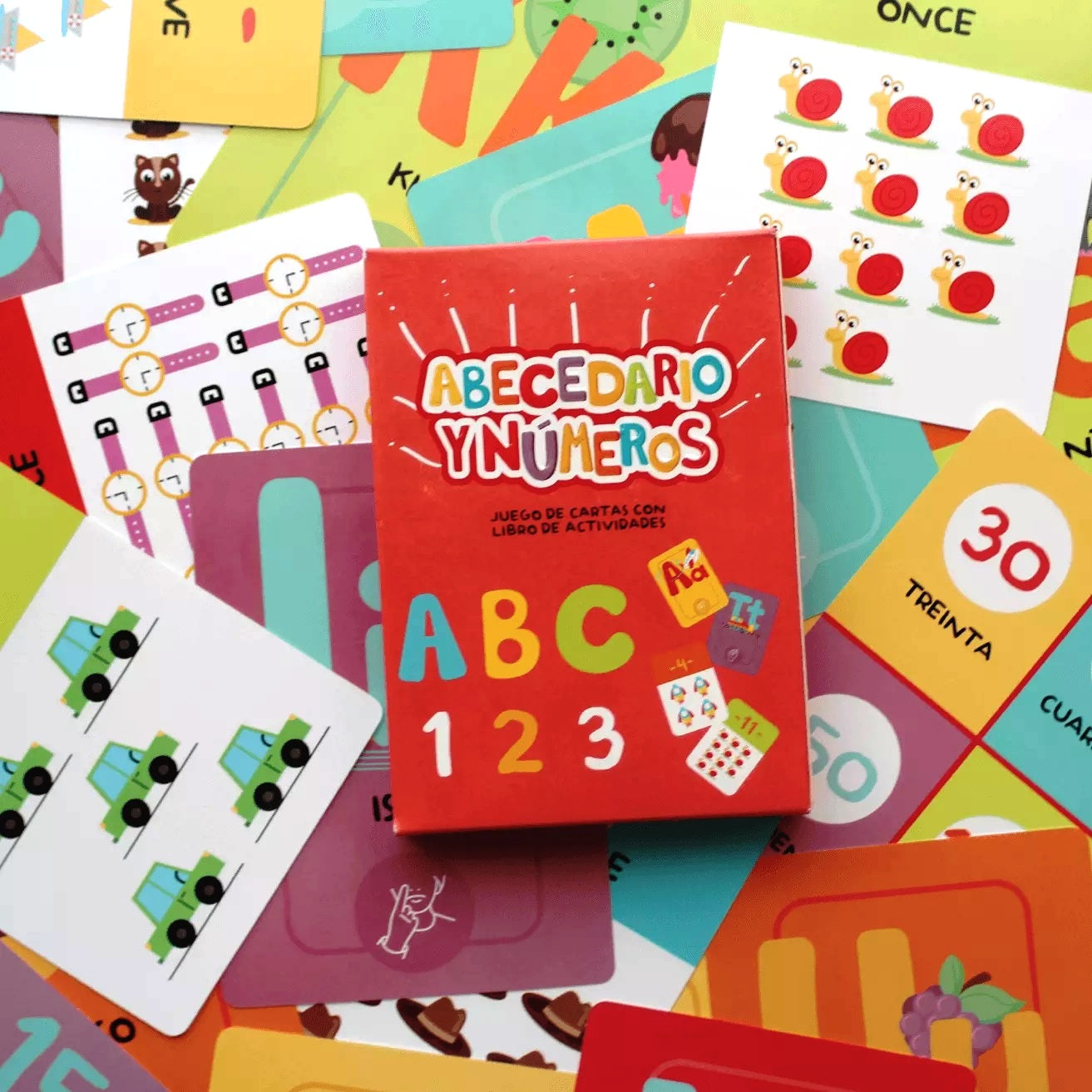 Abecedario y Números. Juego de cartas Abecedario y Números. Juego de cartas